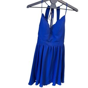 B Darlin scalloped spaghetti strap razor back cocktail dress size 7-8